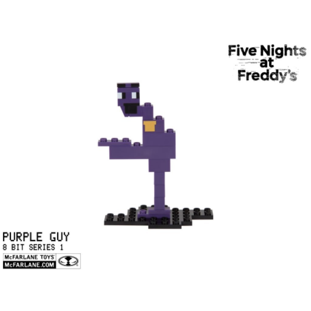 Mcfarlane Five Nights At Freddy Fnaf Purple Guy 8 Bit Buildable Figure