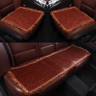 3pcs Bamboo Summer Cool Car Seat Mat Pad Cover Front Rear Cushion With Lace Edge