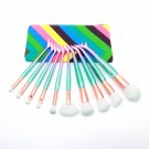 10pcs Mermaid Makeup Make Up Brushes kits + Brush Bag