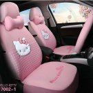 Hello Kitty Cartoon Car Seat Covers Set Universal Car Interior Pink