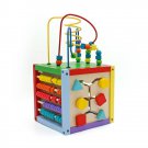 8 x 8 ''Wooden Learning Bead Maze Cube 5 in 1 Activity Center Educational Toy