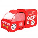 Fire Engine Design Folding Portable Playpen Tent Play Yard Red