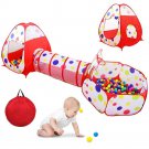 Kids Tent with Tunnel and Ball Pit Play House for Boys Girls Babies and Toddler