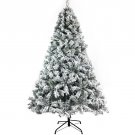 7.5FT Snow Flocked Artificial Fir Christmas Tree 1,346 Branch Tips