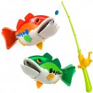 Magnetic Fishing Game with 2 Electric Floating Fish and Adjustable Fishing