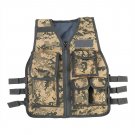 Nylon Children's Molle Plate Carrier Armor Vest For CS Game ACU