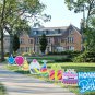 8pcs Birthday Yard Sign with Stakes 22â��x18â�� Outdoor Birthday Lawn Sign for Kids