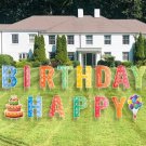Happy Birthday Yard Sign with Stakes 16" Big Size Outdoor Lawn Decorations