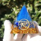 6cm Amethyst Crystal Sphere Orgonite Pyramid Eye of Horus Chakra Energy Orgone Stone