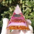 6cm Amethyst Crystal Sphere Orgonite Pyramid Obsidian Chakra Energy Stone