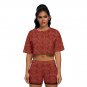 Summer Holiday Midriff Tops Shorts Suit Set 3D Print Bandanna Style Fashion Casual