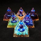 12 constellation Crystal Orgonite Pyramid Reiki Healing Chakra Meditation Orgone