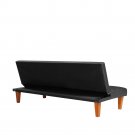 PU Leather Sofa Bed Couch,Convertible Folding Futon Sofa Bed,Recliner Sleeper
