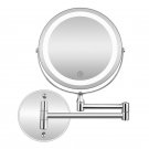 Led Makeup Mirror With Light Folding Wall Mount Vanity Mirror 10x Magnifying