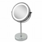 Tabletop LED Makeup Mirror with Light 10x Magnifying Dual Sided Cosmetic Mirror