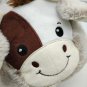 Cute Plush Cow Basket  Buckets with Plush Ear Doll Soft Stuffed Toy Kids Gifts Hugging 25cm