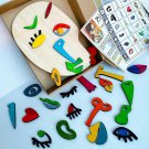 Wooden Montessori Face Puzzle Toy Kids Educational Children Birthday Gift