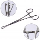Body Piercing Slotted Pennington Clamp Forceps Tongue Belly Lip Nose Body Jewelry