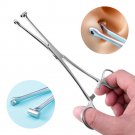 Body Piercing Clamp Forceps Tongue Belly Lip Nose Body Jewelry Tube Stainless Steel