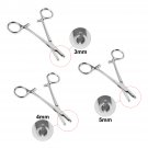 Body Piercing Clamp Forceps Tongue Belly Lip Nose Body Jewelry Round End Beads Clamp