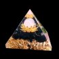 65mm Magic Natural Crystal Orgonite Pyramid Reiki Amethyst Sphere Energy Healing Chakra Meditation