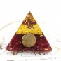 65mm Magic Natural Crystal Orgonite Pyramid Reiki Amethyst Sphere Energy Healing Chakra Meditation
