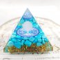 65mm Magic Natural Crystal Orgonite Pyramid Reiki Amethyst Sphere Energy Healing Chakra Meditation