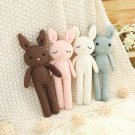Kid Toy Stuffed Toys Rabbit Knit Knited Crochet Soft and Cute Present Gift Animal Bunny Plush Doll