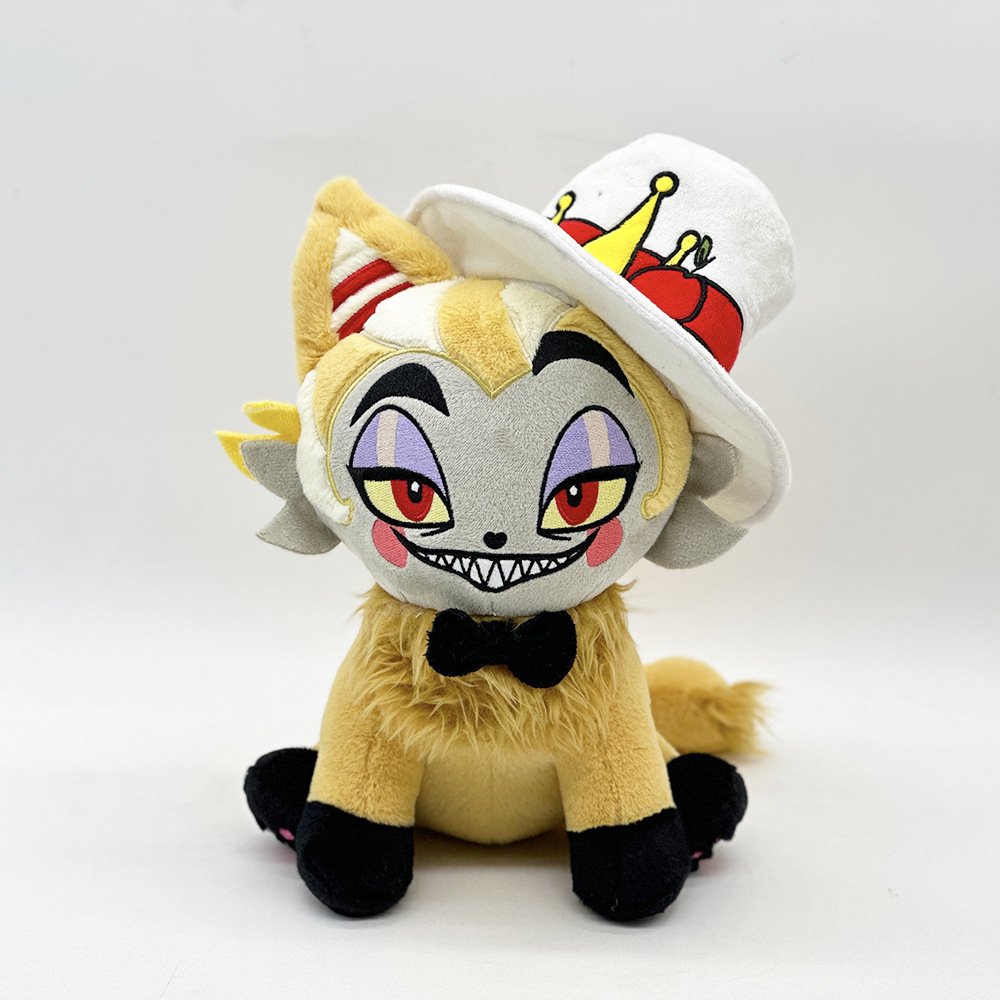 Hazbin Hotel Husk Meow Plush Stuffed Toy Doll Cute Angle Meow Children Gift