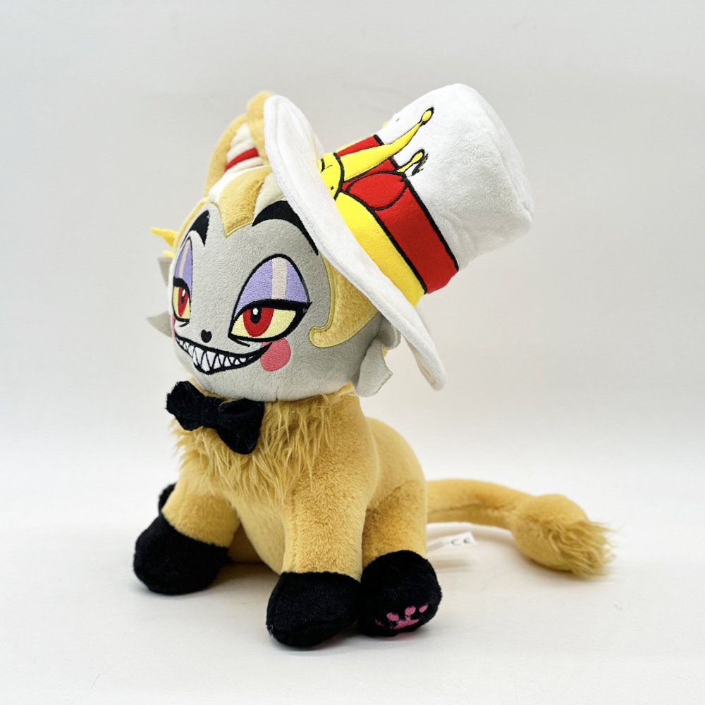 Hazbin Hotel Husk Meow Plush Stuffed Toy Doll Cute Angle Meow Children Gift