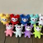 9pcs Set Kpop Twice Super Star Plush Doll Momo Lovely Park Ji Hyo Doll Keychain Pendants