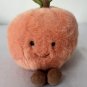Funny Fruit Floppy Soft and Furry Peach Plush Stuffed Toy Doll 14cm