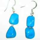 Turquoise Howalite earrings