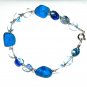 Blue Quartz with Turquoise Howalite bracelet