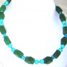 Turquoise with green aventurin necklace