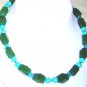 Turquoise with green aventurin necklace