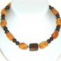 Peach Aventurin with brown jade