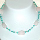 Turquoise with Rose quarts
