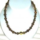 Brown Jade with brown Crystals