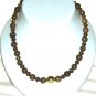 Brown Jade with brown Crystals