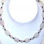 Rose quarts with black stone