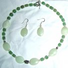 New Jade with freshwater pearls