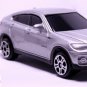 RARE! KEY CHAIN SILVER BMW X6 X SUV CUSTOM LIMITED EDITION & DARK TINTED WINDOWS