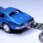 KEY CHAIN BLUE 68/69/70 1968/1970 CHEVY CORVETTE C3 V8 427 VETTE LIMITED EDITION