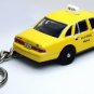 RARE!! KEY CHAIN RING FORD CROWN VICTORIA NEW YORK CITY SOUVENIR YELLOW TAXI CAB