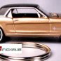 RARE! KEY CHAIN 1964 ½ 1965 PRAIRIE BRONZE GOLD FORD MUSTANG GT COUPE 64 ½ 65/66