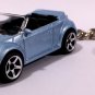 HTF KEY CHAIN 2017~2018~2019 BLUE VW NEW BEETLE VOLKSWAGEN CONVERTIBLE CABRIOLET