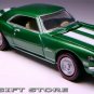 RARE! KEY CHAIN 1967/1968/1969 GREEN & WHITE CHEVY CAMARO SS Z28 NEW Ltd EDITION