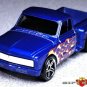 KEY CHAIN BLUE FLAMED CHEVY/GMC CHEVROLET C10 20 C/K STEPSIDE PICKUP CUSTOM NEW