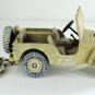 RARE KEY CHAIN US/UK BRITISH SAND CAMO JEEP WILLYS MB/GPW/GP 4x4 WW2 DESERT RATS